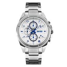 Hot Selling Chronograph Watch Skmei 9109 Classical Men Stainless Steel Quartz Watch